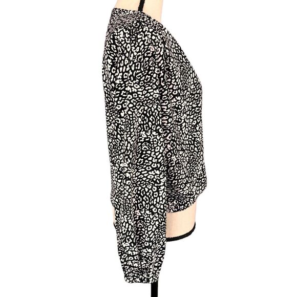 INC International Concepts X-Small Top Balloon Sleeve Surplice V-Neck Stretch - Picture 4 of 9